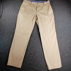 Brooks Brothers Chino Pants Mens 36x30 Tan Excellent Milano Fit Stretch Khaki